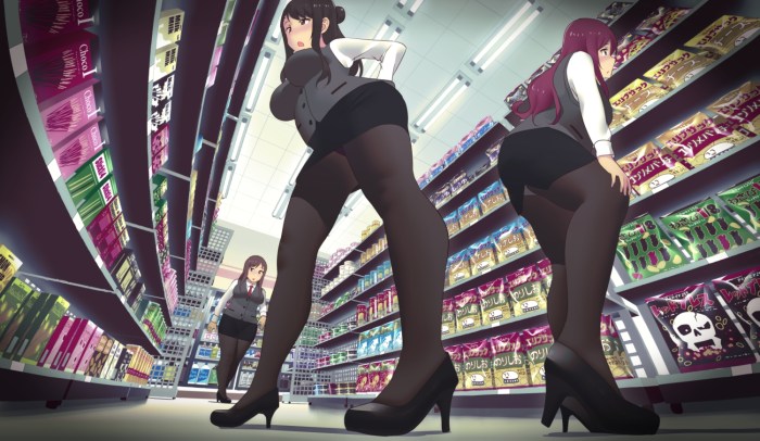 Anime girl exhibitionist