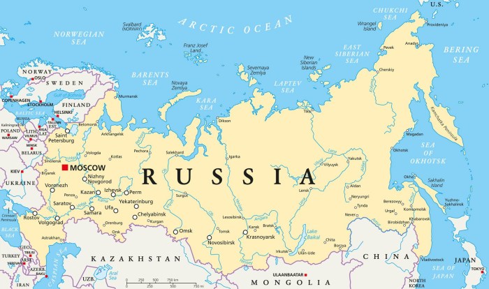 Russian map in English