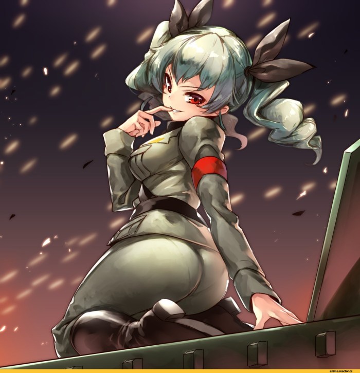 Anime Girls und Panzer Anchovy Hentai