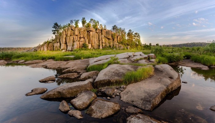 Karaulol island in Lesosibirsk