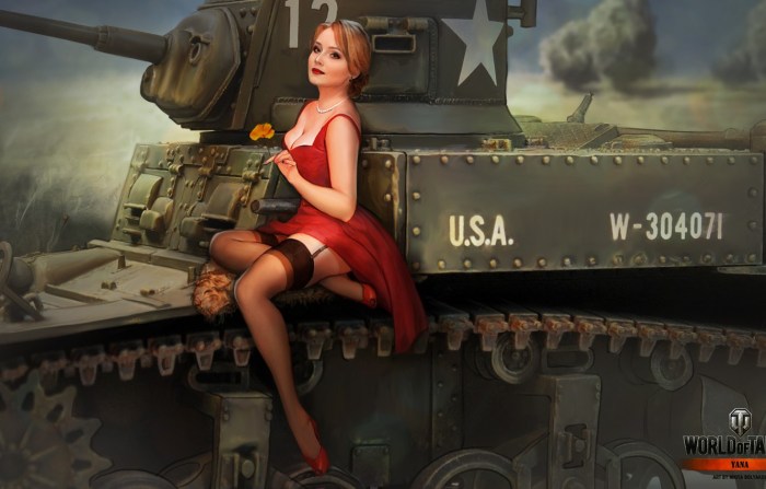 Girls Tanker Tanks World of Tanks