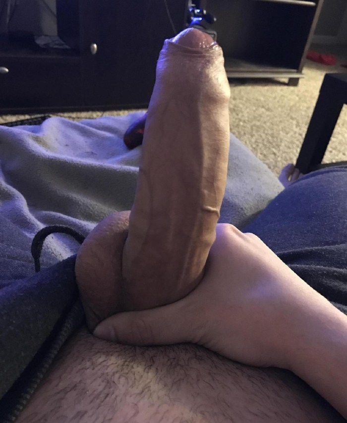 Huge white cock of a teenager