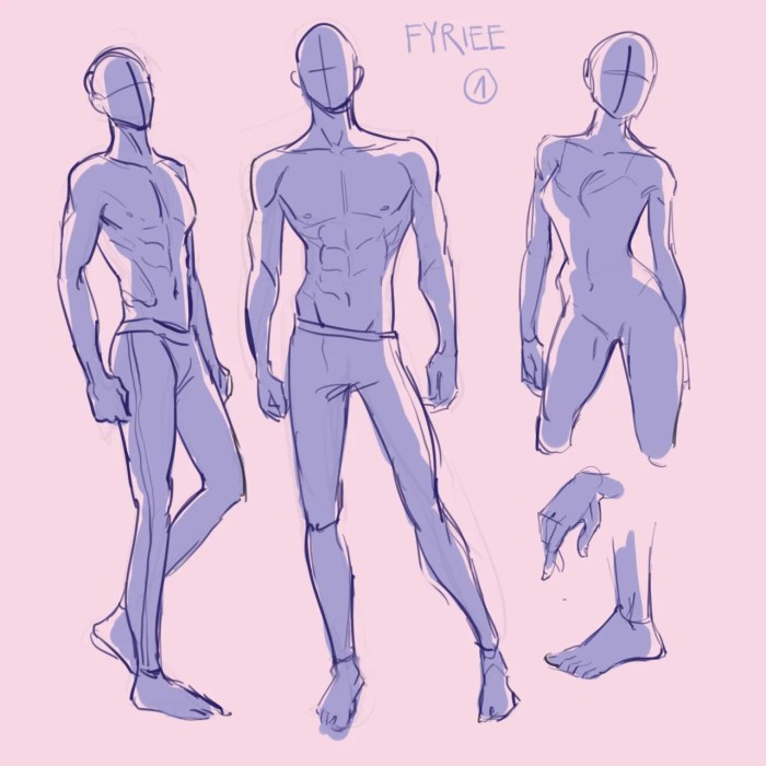 Full -length man reference anatomy