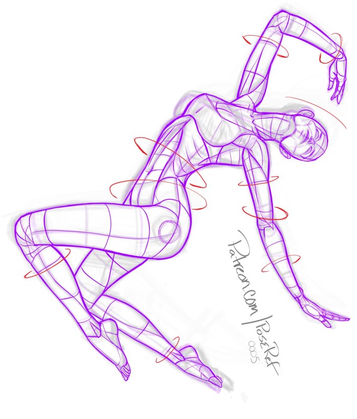 Strange pose for drawing