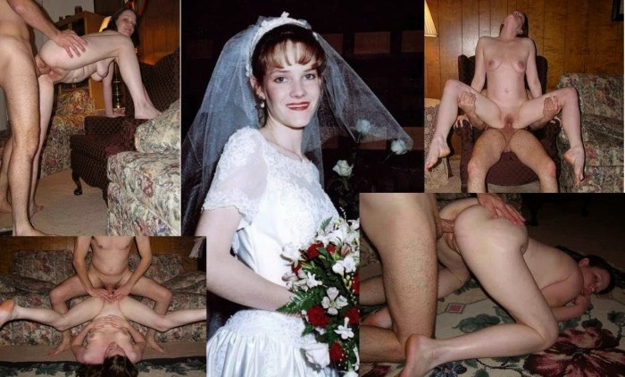 Naked brides after the wedding