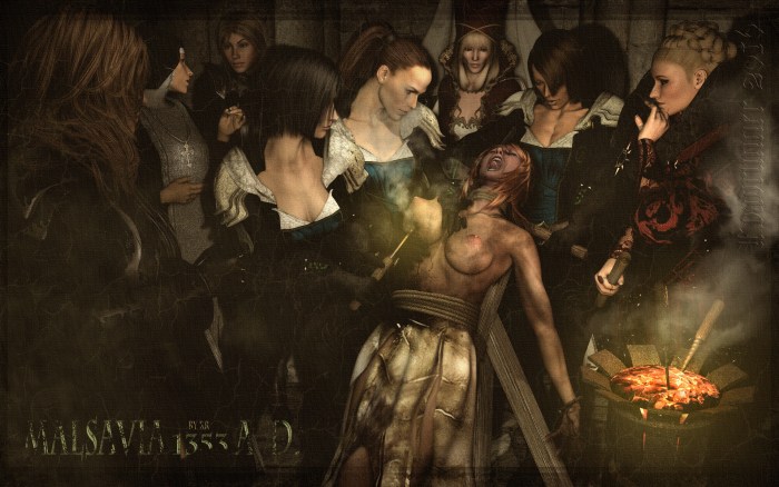 Crucifixion six anime characters