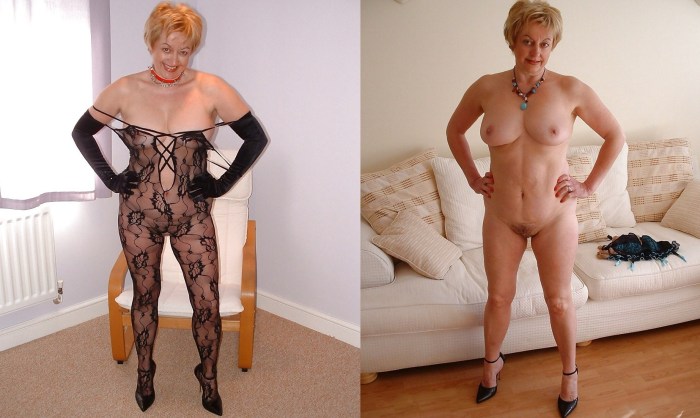 Older women without panties