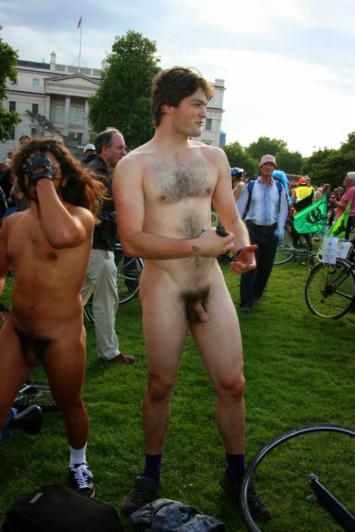 Male exhibitionism on the street