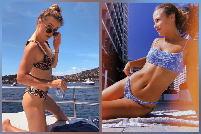 Anna Kalinskaya in a swimsuit