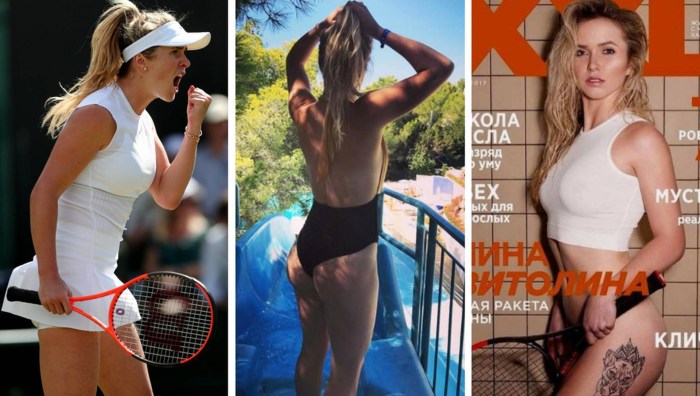 Elina Svitolina in a swimsuit