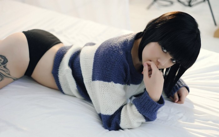 Anime figures are large