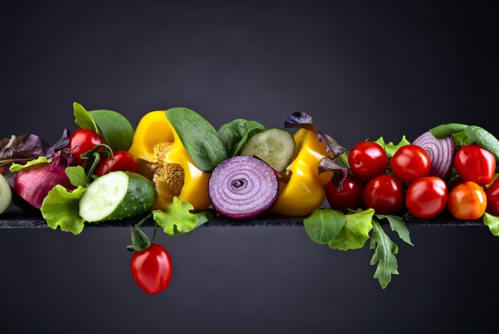 Garden of the bed on a white background