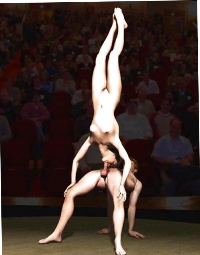 Group fuck with gymnasts