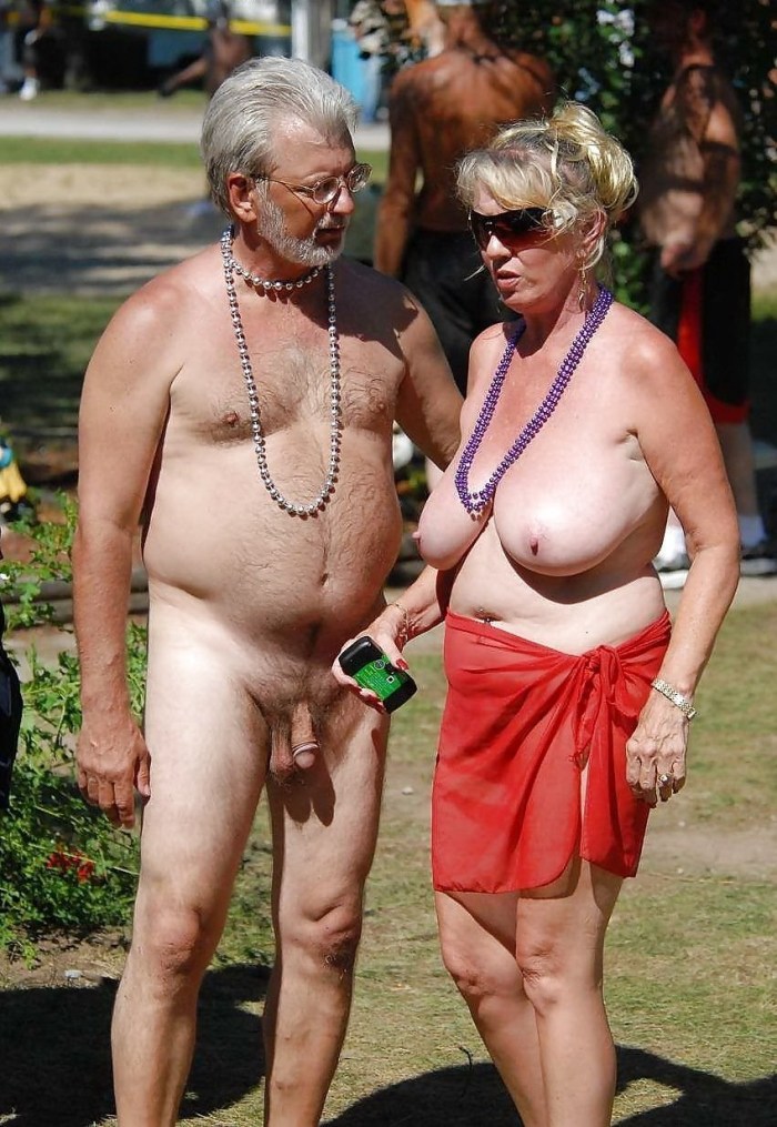 Naked grandmothers on the street boobs