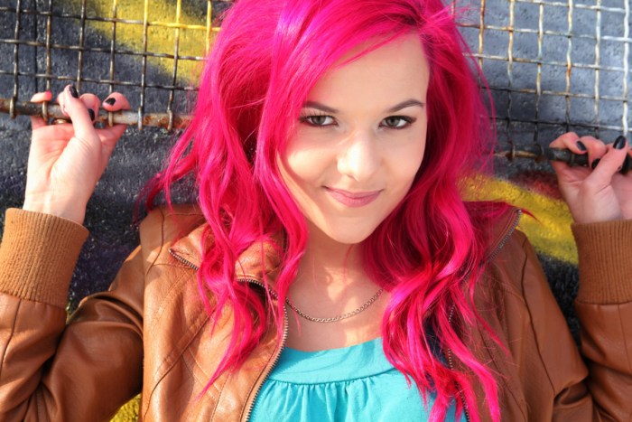 Pink hair