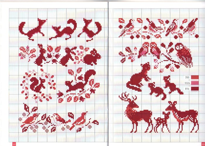 Cross embroidery schemes kiss