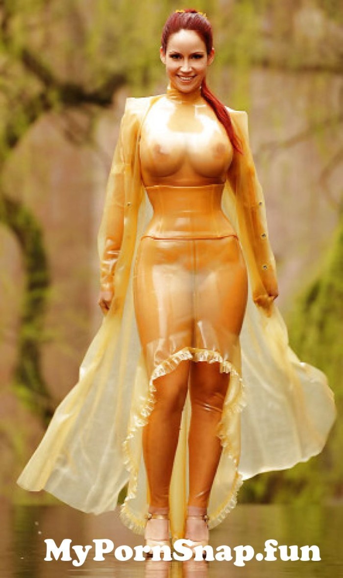 Busty girls in transparent clothes