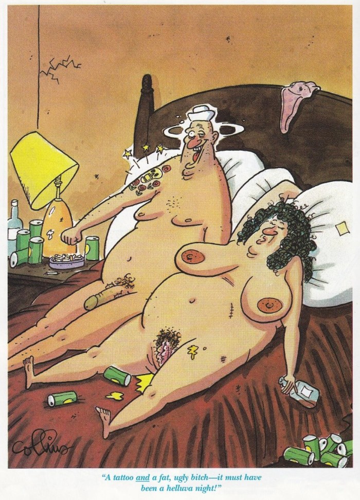 Pornographic caricatures