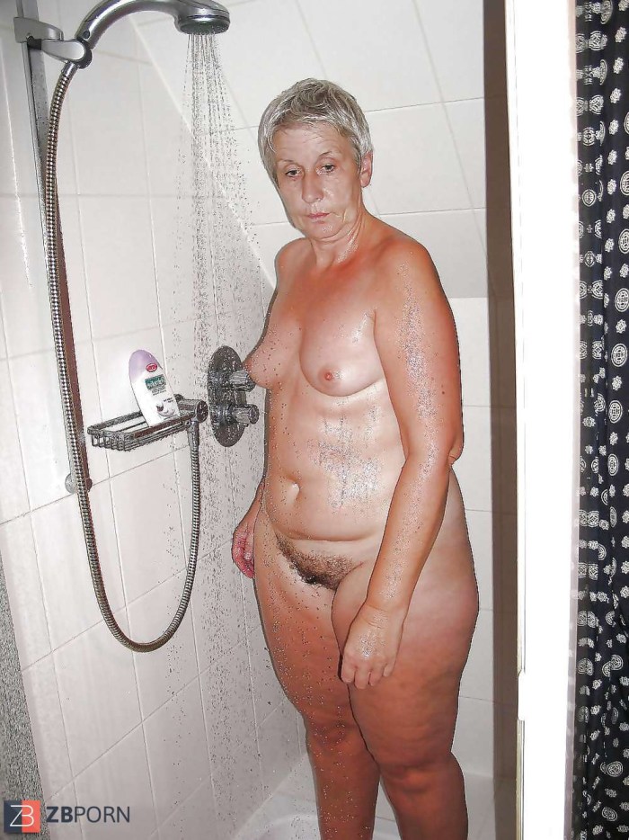 Beautiful mature in the shower