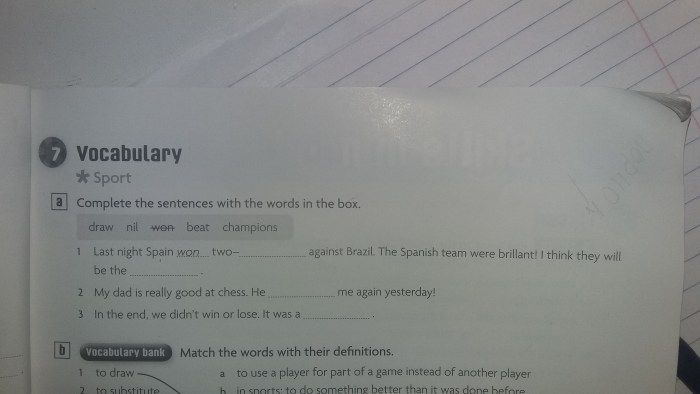 Read the Sentences and Complete the Rules Grade 5