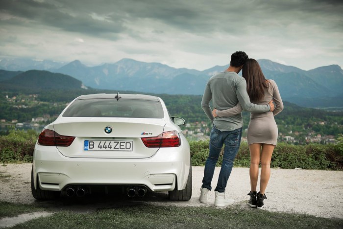 Man and woman near the car
