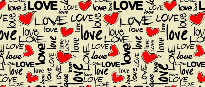 Background with the inscription LOVE