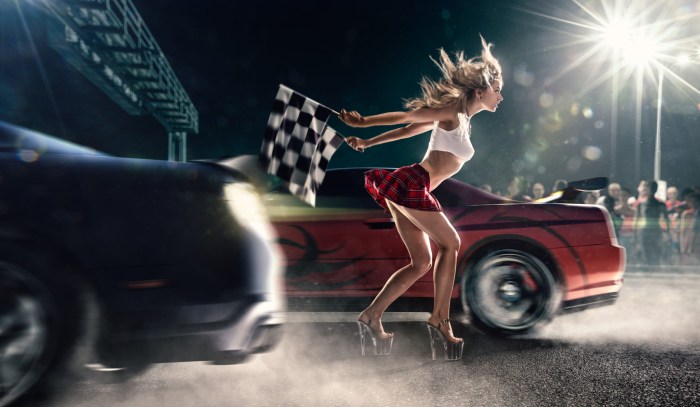 Girl and guy with wine