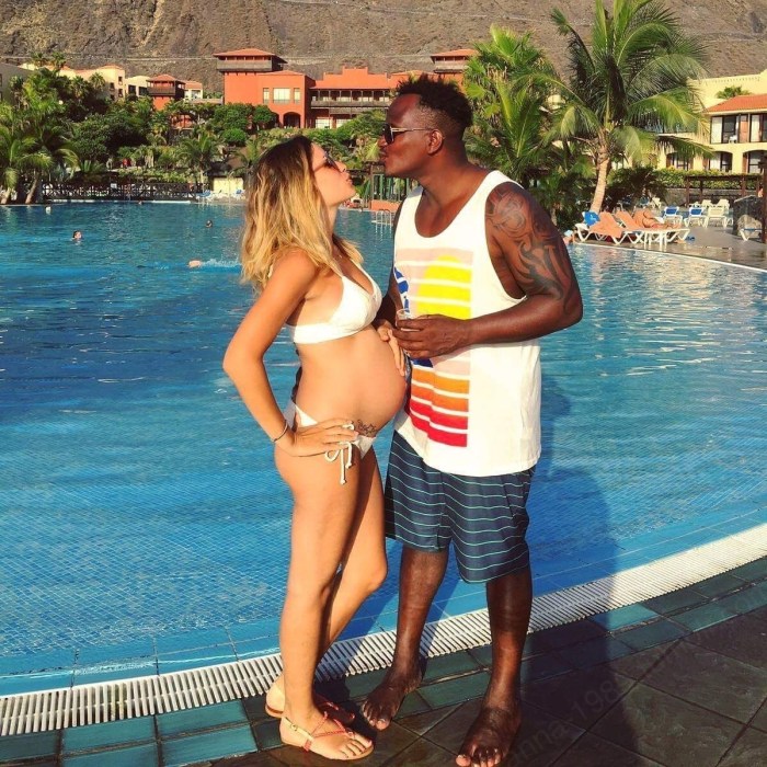 Pregnant white girl from a black man
