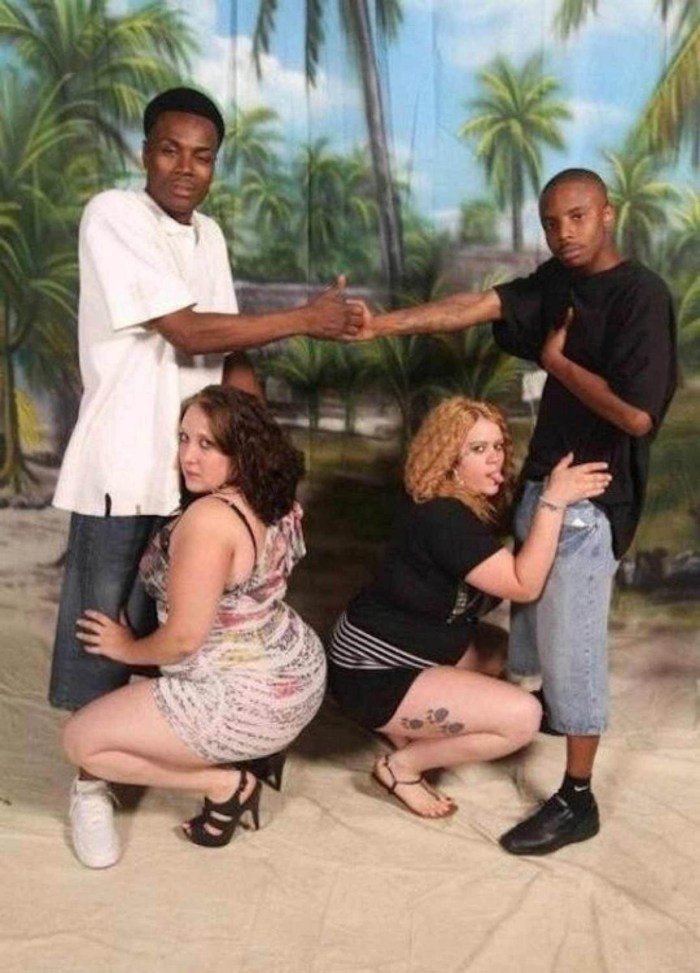 A woman with several blacks