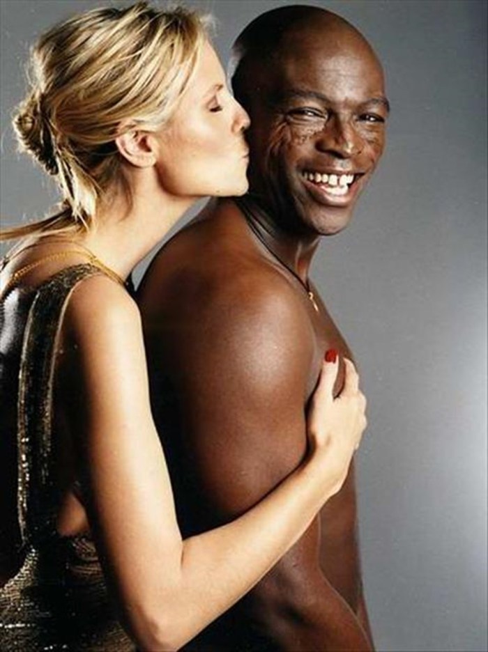 Heidi Klum and black
