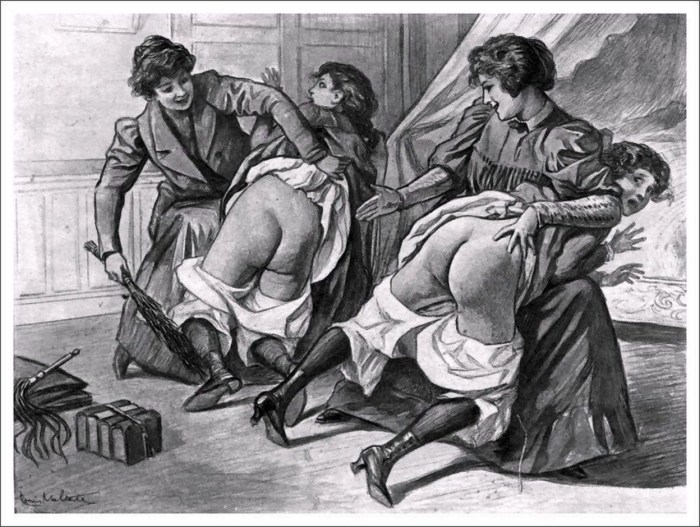 Punishment of girls flogging