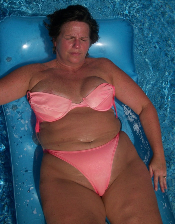 Busty grandmothers in swimsuits