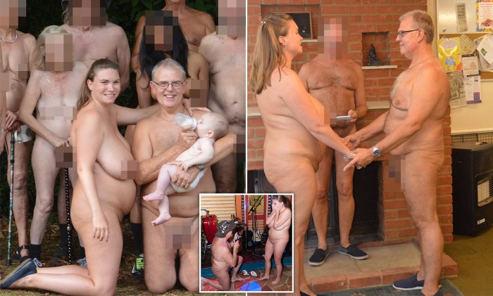 Nudist wedding