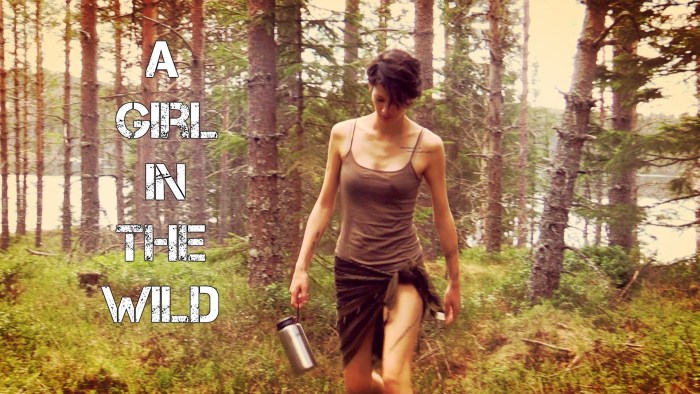 Survival of the girl in the forest