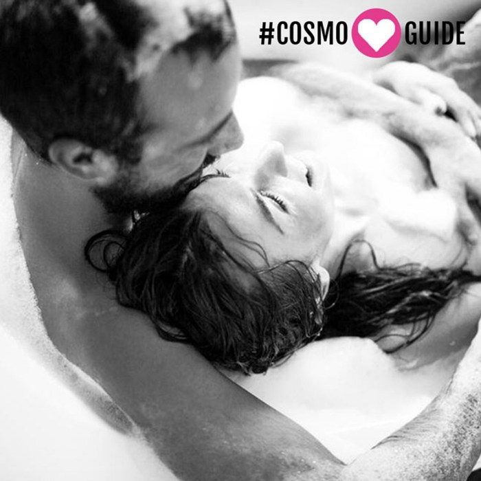 Handsome man in the shower