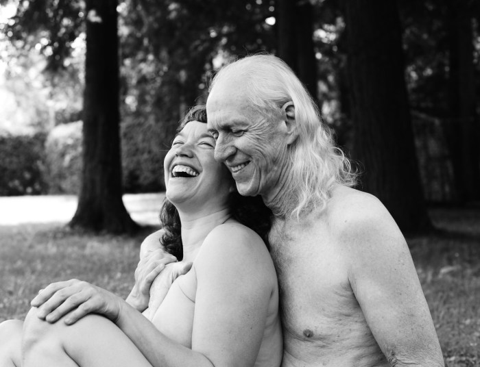 Old couples of nude