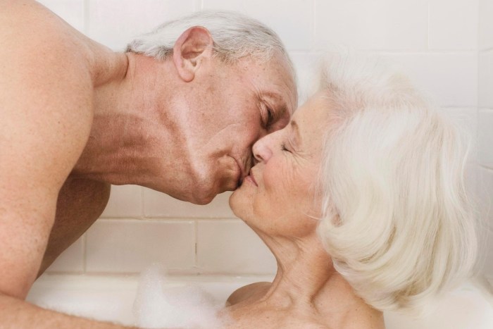 Old women on the beach