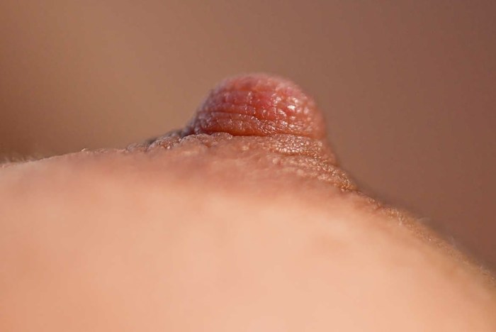 Women's nipple macro photography
