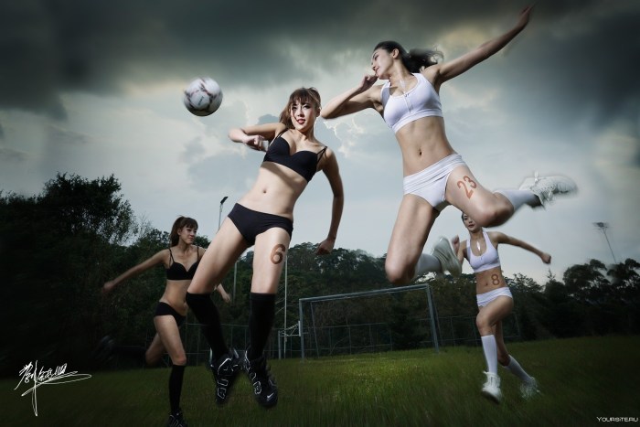 Girl with football