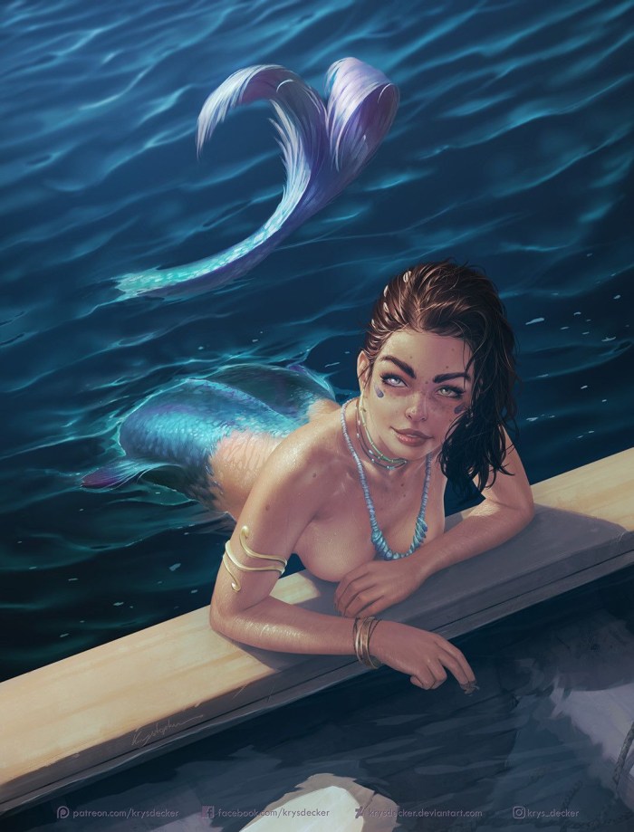 Girl with gills