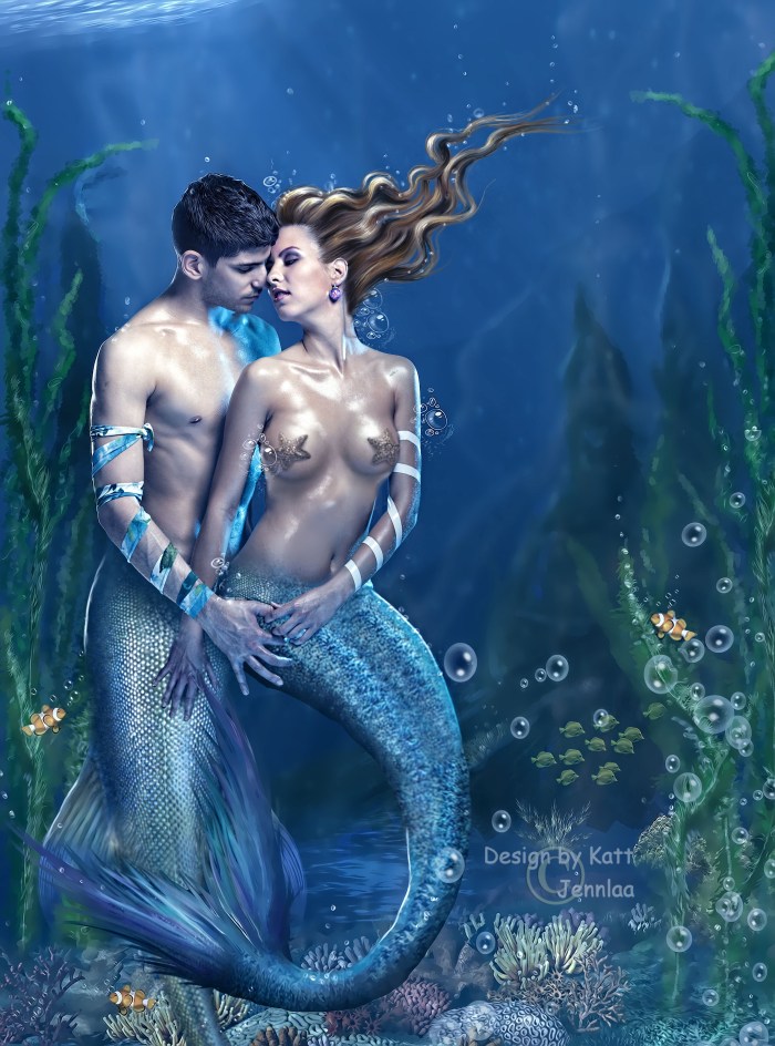 A real naked mermaid