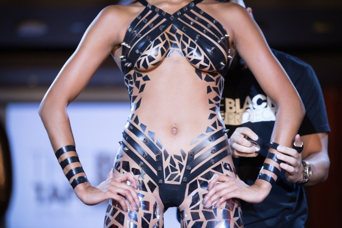 Japanese swimwear in the style of bondage