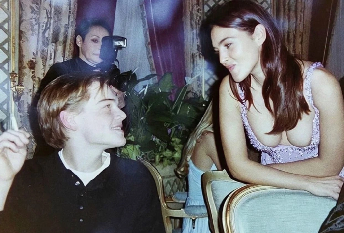 Monica Bellucci in the kitchen