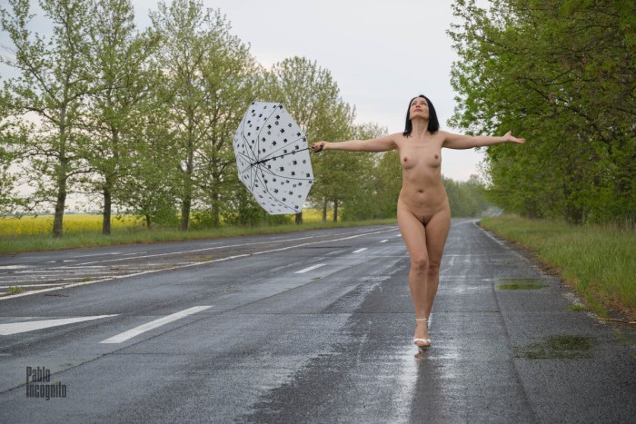 Naked in the rain private