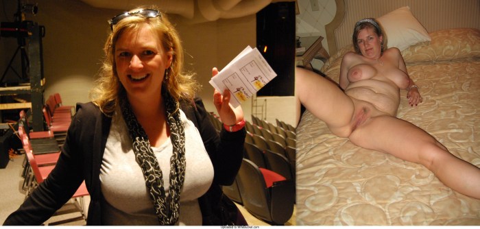 A dressed undressed busty