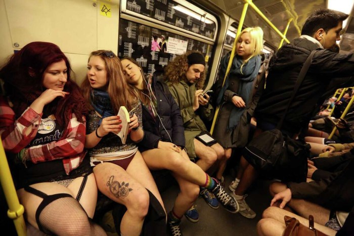 No Pants Subway Ride Moscow