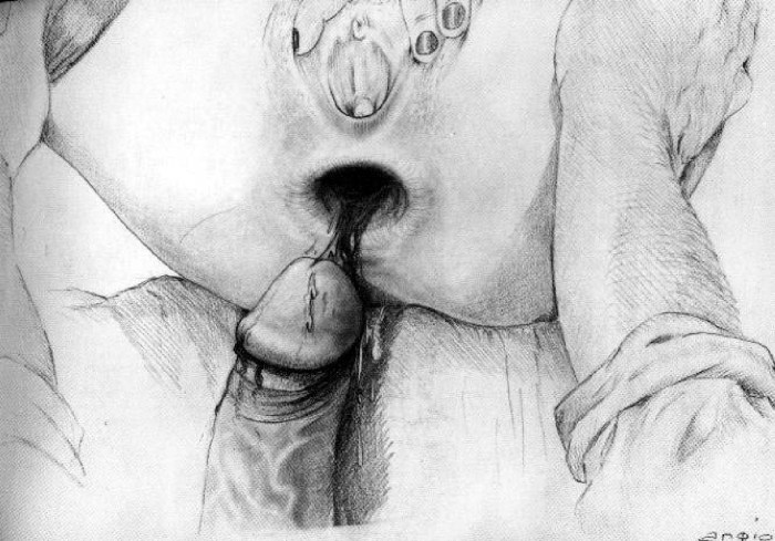 Erotic pictures with a pencil