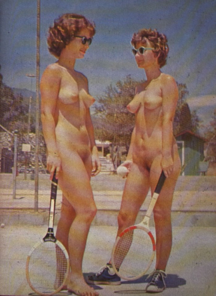 Young nudists retro