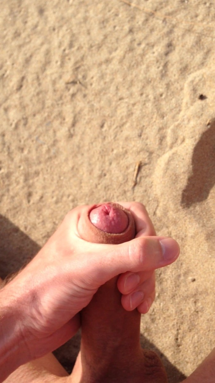 Women's masturbation on the beach