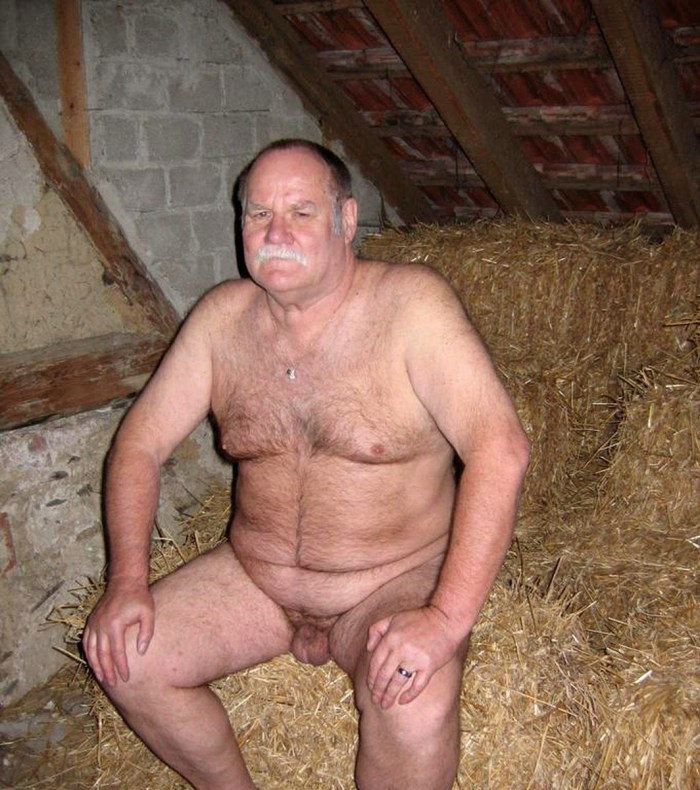 Men with a naked member of fishing